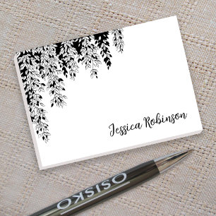 Elegant Black White Weeping Birch Tree Branch  Post-it Notes