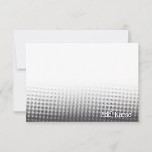 Elegant Blank All Occasion Custom Name Gray Card
