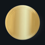 Elegant Blank Template Add Your Text Gold Look 7.5 Cm Round Badge<br><div class="desc">Elegant Blank Template Add Your Text Gold Look Round Button.</div>