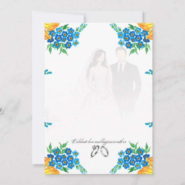 Elegant Blank Wedding Invitation – Fully Customiza (Front)