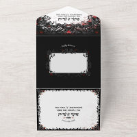 Elegant Blood Splatter Halloween Wedding