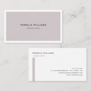 Elegant Bloom Border Professional and Minimalist Business Card
