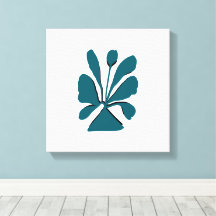 Elegant Bloom Stretched Canvas Print