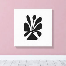 Elegant Bloom Stretched Canvas Print