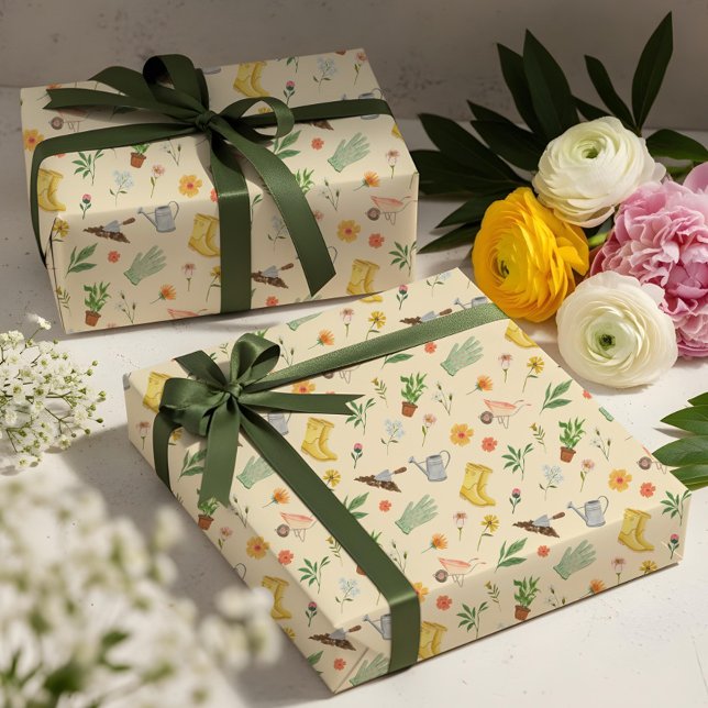 Elegant Blooming Floral Botanical Garden Girly Wrapping Paper (Elegant Blooming Floral Botanical Garden Girly Wrapping Paper)