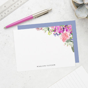 Elegant Blooms Watercolor Floral  Card