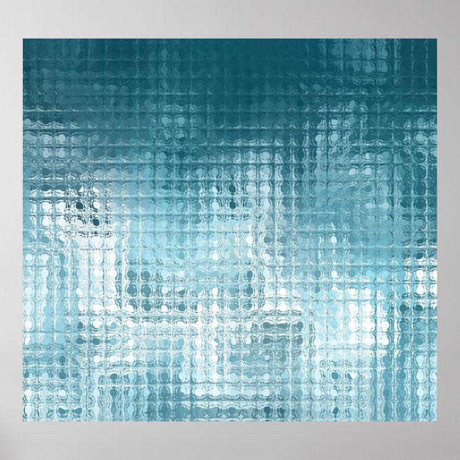 Elegant Blue Abstract: Beautiful Background Poster (Front)