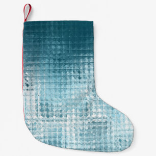 Elegant Blue Abstract: Beautiful Background Small Christmas Stocking