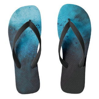 elegant blue and dark men flip flops
