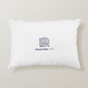 Elegant Blue and Gold Fluid Marble Art Body Pillo Decorative Cushion
