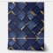 Elegant Blue and Gold Geometric