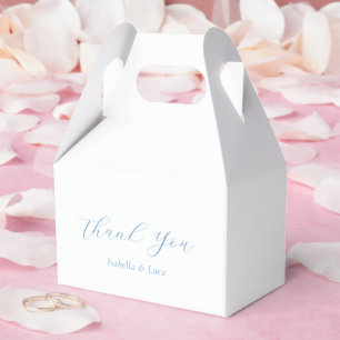 Elegant Blue and White Coastal Chic Wedding Favour Box