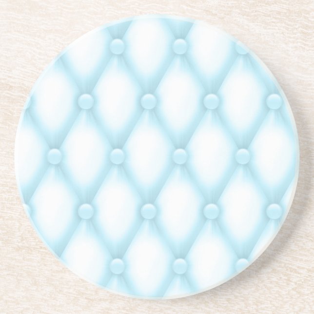 Elegant Blue and White Coaster (Front)
