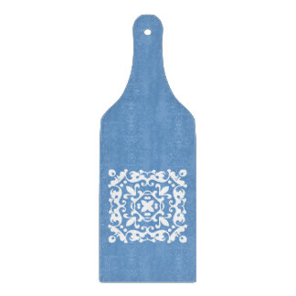 Elegant Blue and White Country Kitchen Cutting Board