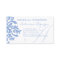 Elegant Blue and White Damask Letter A
