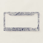 Elegant Blue and White Marble Swirl