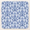 Elegant Blue and White Moroccan Style Damask