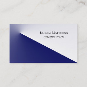 Elegant Blue and White Professional Business Card