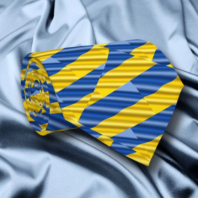 Elegant Blue and Yellow Ukraine Inspired Peace Tie (Creator Uploaded)