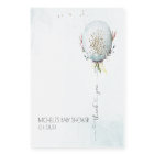 Elegant Blue Balloon Baby Shower Thank You