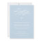 Elegant Blue Baptism Invitation | Christening