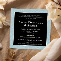 Elegant Blue Black Corporate Dinner