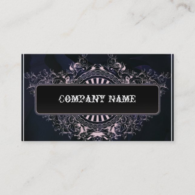 Elegant Blue Business Cards (Front)