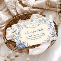 Elegant Blue Chinoiserie Little Pum Books for Baby