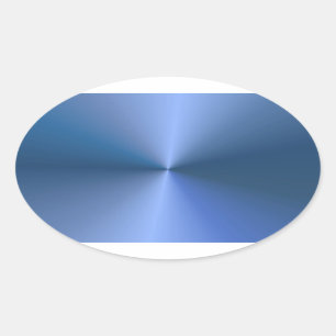 Elegant Blue Colour Custom Blank Template Trendy Oval Sticker