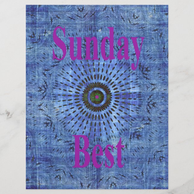 Elegant Blue denim motif vector print pattern art  (Front)