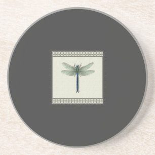 Elegant Blue Dragonfly Coaster
