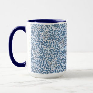 ELEGANT BLUE FLORAL MUG
