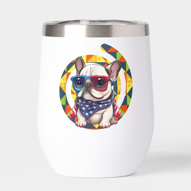 Elegant Blue Floral Pattern Ceramic (Back)