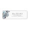 Elegant Blue Floral Return Address