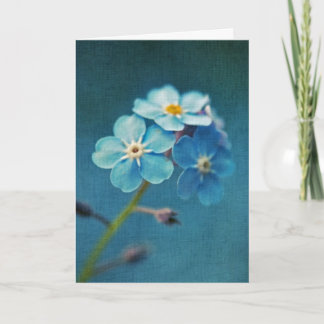 Elegant Blue Forget-me-nots Flowers Card