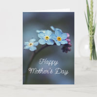 Elegant Blue Forget-me-nots Flowers Mother's Day