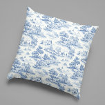 Elegant Blue French Toile de Jouy Design Vintage  Cushion<br><div class="desc">ntroducing our Elegant Blue French Toile de Jouy Design Vintage Throw Pillow, a timeless piece that adds a touch of sophistication and charm to your home decor. This exquisite throw pillow features a classic Toile de Jouy design that harks back to the French countryside, renowned for its enduring elegance and...</div>