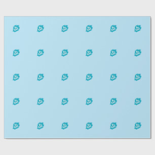 Elegant Blue Gift Wrap Custom Wrapping Paper
