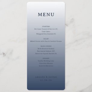 Elegant Blue-Gray Gradient Menu
