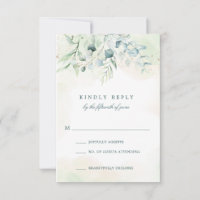 Elegant Blue Green Eucalyptus Greenery Wedding