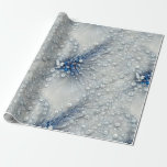 Elegant Blue, Grey, and White Feathered Bejeweled Wrapping Paper<br><div class="desc">Give your customers your best. Use this lovely, sophisticated fleathered, print jewelled(no glitter, foil, or rhinestones), high-quality gift wrap with a grid back for easy cutting. You'll appreciate the ease of use and your customers will love its elegant beauty. Good for all occasions and holidays, very versatile. Thanks for looking...</div>