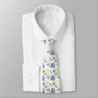 Elegant Blue Hydragea Flowers Pattern