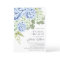 Elegant Blue Hydrangea Bridal Shower Invitation