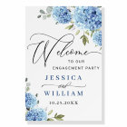 Elegant Blue Hydrangea Eucalyptus ENGAGEMENT PARTY