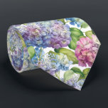 Elegant Blue Hydrangea Floral Pattern Wedding Tie<br><div class="desc">This elegant floral neck tie for weddings and other special occasions features blue and pink hydrangea blossoms. Perfect for the groom and groomsmen for your wedding party. Wear as a classic neck tie for men, as a belt for women or for use in craft projects. Designed by world renowned artist...</div>