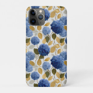 Elegant Blue Hydrangea Seamless Pattern Case-Mate iPhone Case