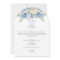 Elegant Blue Hydrangea White Roses Floral Wedding
