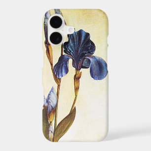 ELEGANT BLUE IRIS FLOWERS Ivory Floral