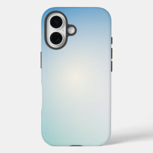 Elegant Blue leather iPhone 16 Case