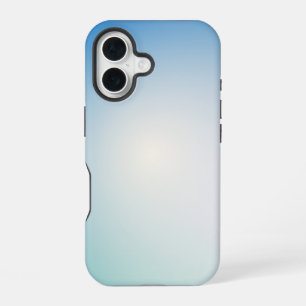 Elegant Blue leather iPhone 16 Case